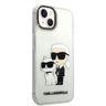 Karl Lagerfeld KLHCP14MHNKCTGT iPhone 14Plus / 15 Plus 6,7" transparent hardcase Gliter Karl&Choupette na NearMe.pl