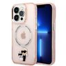 Karl Lagerfeld KLHMP14XHNKCIP iPhone 14 Pro Max 6,7" hardcase różowy/pink Iconic Karl&Choupette Magsafe na NearMe.pl