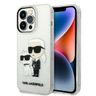 Karl Lagerfeld KLHCP14XHNKCTGT iPhone 14 Pro Max 6,7" transparent hardcase Glitter Karl&Choupette na NearMe.pl