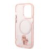 Karl Lagerfeld KLHMP14LHNKCIP iPhone 14 Pro 6,1" hardcase różowy/pink Iconic Karl&Choupette Magsafe na NearMe.pl