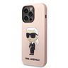 Karl Lagerfeld KLHMP14LSNIKBCP iPhone 14 Pro 6,1" hardcase różowy/pink Silicone Ikonik Magsafe na NearMe.pl
