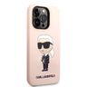 Karl Lagerfeld KLHMP14XSNIKBCP iPhone 14 Pro Max 6,7" hardcase różowy/pink Silicone Ikonik Magsafe na NearMe.pl