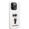 Karl Lagerfeld KLHCP14XSNIKBCH iPhone 14 Pro Max 6,7" hardcase biały/white Silicone Ikonik na NearMe.pl