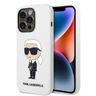 Karl Lagerfeld KLHCP14XSNIKBCH iPhone 14 Pro Max 6,7" hardcase biały/white Silicone Ikonik na NearMe.pl