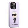 Karl Lagerfeld KLHCP14XSNIKBCU iPhone 14 Pro Max 6,7" hardcase purpurowy/purple Silicone Ikonik na NearMe.pl