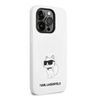 Karl Lagerfeld KLHCP14LSNCHBCH iPhone 14 Pro 6,1" hardcase biały/white Silicone Choupette na NearMe.pl