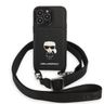 Karl Lagerfeld KLHCP13XSAIPCK iPhone 13Pro Max 6,7" hardcase czarny/black Saffiano Metal Ikonik na NearMe.pl
