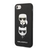 Karl Lagerfeld KLHCI8SAKICKCBK iPhone7/8 / SE 2020 / SE 2022 czarny/black hardcase Saffiano Karl&Choupette Head na NearMe.pl