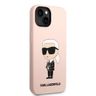 Karl Lagerfeld KLHMP14SSNIKBCP iPhone 14 / 15 / 13 6,1" hardcase różowy/pink Silicone Ikonik Magsafe na NearMe.pl