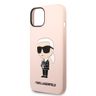 Karl Lagerfeld KLHMP14SSNIKBCP iPhone 14 / 15 / 13 6,1" hardcase różowy/pink Silicone Ikonik Magsafe na NearMe.pl