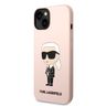 Karl Lagerfeld KLHMP14SSNIKBCP iPhone 14 / 15 / 13 6,1" hardcase różowy/pink Silicone Ikonik Magsafe na NearMe.pl