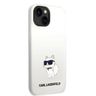 Karl Lagerfeld KLHMP14MSNCHBCH iPhone 14 Plus / 15 Plus 6,7" hardcase biały/white Silicone Choupette MagSafe na NearMe.pl