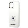 Karl Lagerfeld KLHMP14MSNCHBCH iPhone 14 Plus / 15 Plus 6,7" hardcase biały/white Silicone Choupette MagSafe na NearMe.pl