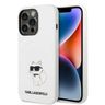 Karl Lagerfeld KLHMP14XSNCHBCH iPhone 14 Pro Max 6,7" hardcase biały/white Silicone Choupette MagSafe na NearMe.pl