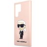 Karl Lagerfeld KLHCS23LSNIKBCP Sam S23 Ultra S918 hardcase różowy/pink Silicone Ikonik na NearMe.pl