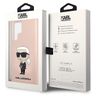 Karl Lagerfeld KLHCS23LSNIKBCP Sam S23 Ultra S918 hardcase różowy/pink Silicone Ikonik na NearMe.pl