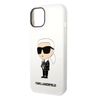 Karl Lagerfeld KLHCP14SSNIKBCH iPhone 14 / 15 / 13 6,1" hardcase biały/white Silicone Ikonik na NearMe.pl