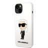 Karl Lagerfeld KLHCP14SSNIKBCH iPhone 14 / 15 / 13 6,1" hardcase biały/white Silicone Ikonik na NearMe.pl
