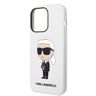 Karl Lagerfeld KLHCP14LSNIKBCH iPhone 14 Pro 6,1" hardcase biały/white Silicone Ikonik na NearMe.pl