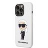 Karl Lagerfeld KLHCP14LSNIKBCH iPhone 14 Pro 6,1" hardcase biały/white Silicone Ikonik na NearMe.pl