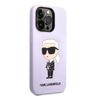 Karl Lagerfeld KLHCP14LSNIKBCU iPhone 14Pro 6,1" hardcase purpurowy/purple Silicone Ikonik na NearMe.pl