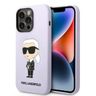 Karl Lagerfeld KLHCP14LSNIKBCU iPhone 14Pro 6,1" hardcase purpurowy/purple Silicone Ikonik na NearMe.pl