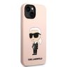 Karl Lagerfeld KLHCP14SSNIKBCP iPhone 14/ 13 6,1" hardcase różowy/pink Silicone Ikonik na NearMe.pl