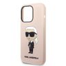 Karl Lagerfeld KLHCP14LSNIKBCP iPhone 14 Pro 6,1" hardcase różowy/pink Silicone Ikonik na NearMe.pl