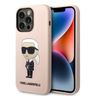 Karl Lagerfeld KLHCP14LSNIKBCP iPhone 14 Pro 6,1" hardcase różowy/pink Silicone Ikonik na NearMe.pl