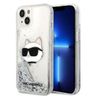Karl Lagerfeld KLHCP14MLNCHCS iPhone 14 Plus / 15 Plus 6,7" srebrny/silver hardcase Glitter Choupette Head na NearMe.pl