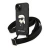 Karl Lagerfeld KLHCP14SSTKMK iPhone 14 / 15 / 13 6,1" czarny/black hardcase Monogram Ikonik Patch na NearMe.pl