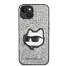 Karl Lagerfeld KLHCP14SG2CPS iPhone 14 / 15 / 13 6,1" srebrny/silver hardcase Glitter Choupette Patch na NearMe.pl