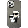 Karl Lagerfeld KLHCP12MHNKCTGK iPhone 12/12 Pro 6,1" czarny/black hardcase Gliter Karl&Choupette na NearMe.pl