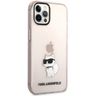 Karl Lagerfeld KLHCP12MHNCHTCP iPhone 12 /12 Pro 6,1" różowy/pink hardcase Ikonik Choupette na NearMe.pl