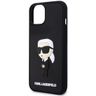 Karl Lagerfeld KLHCP14S3DRKINK iPhone 14/ 15 / 13 6.1" czarny/black hardcase Rubber Ikonik 3D na NearMe.pl