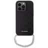 Karl Lagerfeld KLHCP14LSACKLHPK iPhone 14 Pro 6.1" czarny/black hardcase Saffiano Monogram Chain na NearMe.pl