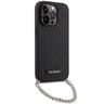 Karl Lagerfeld KLHCP14LSACKLHPK iPhone 14 Pro 6.1" czarny/black hardcase Saffiano Monogram Chain na NearMe.pl