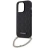 Karl Lagerfeld KLHCP14LSACKLHPK iPhone 14 Pro 6.1" czarny/black hardcase Saffiano Monogram Chain na NearMe.pl