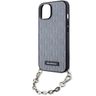Karl Lagerfeld KLHCP14SSACKLHPG iPhone 14 / 15 / 13 6.1" srebrny/silver hardcase Saffiano Monogram Chain na NearMe.pl