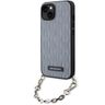 Karl Lagerfeld KLHCP14SSACKLHPG iPhone 14 / 15 / 13 6.1" srebrny/silver hardcase Saffiano Monogram Chain na NearMe.pl
