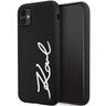 Karl Lagerfeld KLHCN61SKSVGK iPhone 11 / Xr  6.1" czarny/black hardcase Silicone Signature na NearMe.pl