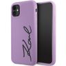 Karl Lagerfeld KLHCN61SKSVGU iPhone 11 / Xr  6.1" purpurowy/purple hardcase Silicone Signature na NearMe.pl