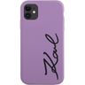 Karl Lagerfeld KLHCN61SKSVGU iPhone 11 / Xr  6.1" purpurowy/purple hardcase Silicone Signature na NearMe.pl