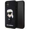 Karl Lagerfeld KLHCN613DRKINK iPhone 11/ Xr 6.1" czarny/black hardcase Rubber Ikonik 3D na NearMe.pl
