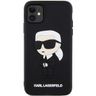 Karl Lagerfeld KLHCN613DRKINK iPhone 11/ Xr 6.1" czarny/black hardcase Rubber Ikonik 3D na NearMe.pl