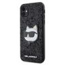 Karl Lagerfeld KLHCN61G2CPK iPhone 11 /Xr 6.1" czarny/black hardcase Glitter Choupette Patch na NearMe.pl