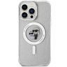 Karl Lagerfeld KLHMP14XHGKCNOT iPhone 14 Pro Max 6.7" transparent hardcase Karl&Choupette Glitter MagSafe na NearMe.pl