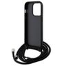 Karl Lagerfeld KLHCP13LSAKCPSK iPhone 13 Pro / 13 6.1" hardcase czarny/black Crossbody Saffiano Metal Pin Karl & Choupette na NearMe.pl