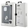 Karl Lagerfeld KLHCP13LSAKCPSK iPhone 13 Pro / 13 6.1" hardcase czarny/black Crossbody Saffiano Metal Pin Karl & Choupette na NearMe.pl