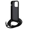 Karl Lagerfeld KLHCP14LSAKCPSK iPhone 14 Pro 6.1" hardcase czarny/black Crossbody Saffiano Metal Pin Karl & Choupette na NearMe.pl